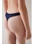 Easy Lace Dantel V Kesim Lacivert Tanga Külot 2