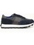 Erkek Lacivert Bağcıklı Hakiki Deri Comfort Sneaker 1