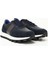 Erkek Lacivert Bağcıklı Hakiki Deri Comfort Sneaker 2