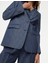 Relaxed Fit Keten Blazer Ceket 5