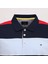 Erkek Kısa Kol Polo Yaka Çizgili T-Shirt - CZT-160 - Kırmızı - Lacivert 3