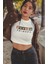 Friends Baskılı Crop Top, Kadın Friends Dizi Baskılı Crop Bluz 2