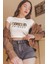 Friends Baskılı Crop Top, Kadın Friends Dizi Baskılı Crop Bluz 3