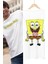 Sünger Bob Sırt Baskılı T-Shirt Erkek-Kadın Sevimli Sünger Bob Baskılı Tshirt 1
