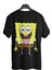Unisex Sponge Bob Sırt Baskılı T-Shirt Sünger Bob Baskılı T-Shirt 3