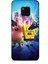 Huawei Mate 20 Pro Kılıf Animasyon 2 Sünger Bob Mavi Kapak 1