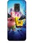 Xiaomi Redmi Note 9 Pro Kılıf Animasyon 2 Sünger Bob Mavi Kapak 1
