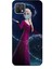 Oppo A15 Kılıf Animasyon 3 Frozen Elsa Ülkesi Bordo Arka Kapak 1