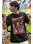 Minyatür Michael Jackson Baskılı T-Shirt Erkek-Kadın Moon Walk Baskılı T-Shirt 3