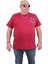 Mocgrande Erkek Büyük Beden Sıfır Yaka T-Shirt New Generation 24130 Bordo 1