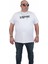 Mocgrande Erkek Büyük Beden Sıfır Yaka T-Shirt Maybe 24128 Beyaz 1