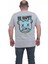 Mocgrande Erkek Büyük Beden Sıfır Yaka T-Shirt Be Happy 24131 Grı Melanj 2