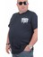 Erkek Büyük Beden Sıfır Yaka T-Shirt Paris 24129 Lacıvert 3