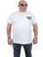 Erkek Büyük Beden Sıfır Yaka T-Shirt Paris 24129 Beyaz 1