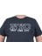 Erkek Büyük Beden Sıfır Yaka T-Shirt Nyc 24133 Lacıvert 3