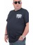 Erkek Büyük Beden Sıfır Yaka T-Shirt Paris 24129 Lacıvert 3