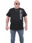 Erkek Büyük Beden Sıfır Yaka T-Shirt Imagine 24126 Sıyah 1