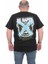 Erkek Büyük Beden Sıfır Yaka T-Shirt Be Happy 24131 Sıyah 2