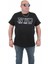 Erkek Büyük Beden Sıfır Yaka T-Shirt Nyc 24133 Sıyah 1