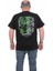 Erkek Büyük Beden Sıfır Yaka T-Shirt Nyc 24133 Sıyah 2