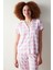 Gingham Pembe Gömlek Pantolon Pijama Takımı 2