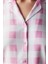 Gingham Pembe Gömlek Pantolon Pijama Takımı 3