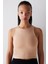 Halter Yaka Bej Crop Üst 3