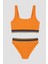 Genç Kız Lastikli Şerit Detaylı Halter Bikini Takımı 1