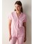 Base Flowers Pembe Gömlek Pantolon Pijama Takımı 2