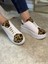 Imershoes Günlük Kadın Sneaker Bağcıklı Hafif Kalın Yüksek Tabanlı Leopar Detaylı Yürüyüş Spor Ayakkabı 065 5