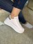 Imershoes Günlük Kadın Sneaker Bağcıklı Hafif Kalın Yüksek Tabanlı Leopar Detaylı Yürüyüş Spor Ayakkabı 065 2
