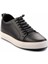 Siyah Deri Erkek Casual Ayakkabı E01380110903 3