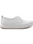 Beyaz Deri Kadın Casual Ayakkabı K01908111103 1