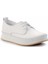 Beyaz Deri Kadın Casual Ayakkabı K01908111103 2