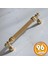 Şah 96 mm Gold Altın Kulp Metal Mobilya Dolap Çekmece Kapak Mutfak Kulpları Kulbu Dolabı Kulpu 1