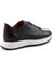 Siyah Floter Hakiki Deri Erkek Sneaker E01310110240 4