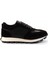 Siyah Siyah Süet Hakiki Deri Erkek Sneaker E01585731902 2
