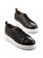 Siyah Örgü Hakiki Deri Erkek Sneaker E01310111741 1