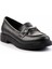 Siyah Kadın Loafer Ayakkabı K01257067709 3