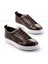 Kahve Antik Hakiki Deri Erkek Sneaker E01901254341 1
