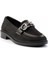 Siyah Triko Kadın Loafer Ayakkabı K01362245882 2
