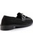 Siyah Triko Kadın Loafer Ayakkabı K01362245882 3