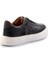 Siyah Hakiki Deri Erkek Sneaker E01549289203 4