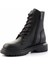 Black Hakiki Deri Kadın Bot & Bootie HD0777004203 5