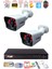 2 Kameralı 2mp Full Hd Görüntü 6 Atom LED Gece Görüşlü Dış Mekan Güvenlik Kamerası Seti 1tb 1