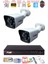 2 Kameralı 2mp Full Hd Görüntü 6 Atom LED Gece Görüşlü Dış Mekan Güvenlik Kamerası Seti 1tb 2