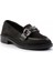 Siyah Triko Kadın Loafer Ayakkabı K01362245682 3