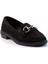 Siyah Süet Kadın Loafer Ayakkabı K01362245702 3