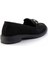 Siyah Süet Kadın Loafer Ayakkabı K01362245702 4