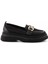Siyah Triko Kadın Loafer Ayakkabı K01474200582 2